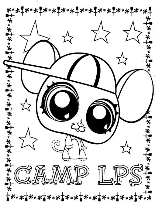 🐭 LPS Mouse Coloring Pages