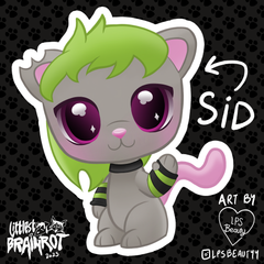 Littlest Brainrot Mascot Sticker - Sid