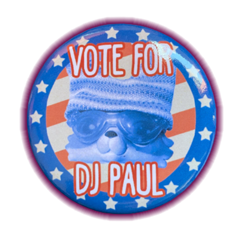 "Vote for DJ Paul" Button Pin